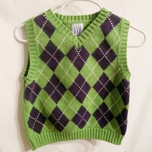 Baby Gap Green & Navy Vest 18-24 Months